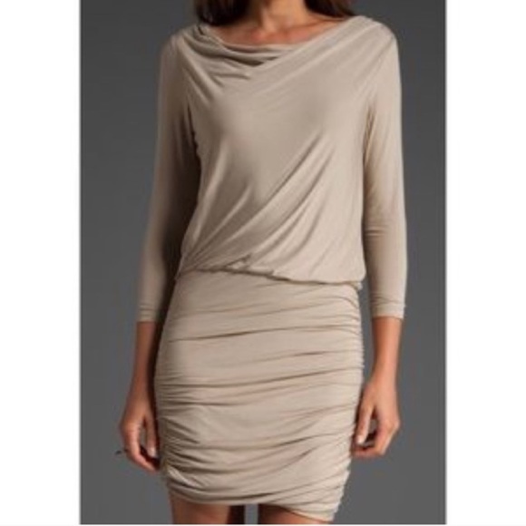 NWT $235 Theory Lavia Ruched Dress - Picture 2 of 8